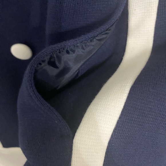 Inc International Concepts Navy and White Double breasted Jacket Size Large - Picture 4 of 7